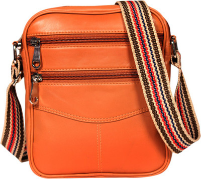

Leatherworld Boys & Girls Casual Tan Genuine Leather Sling Bag