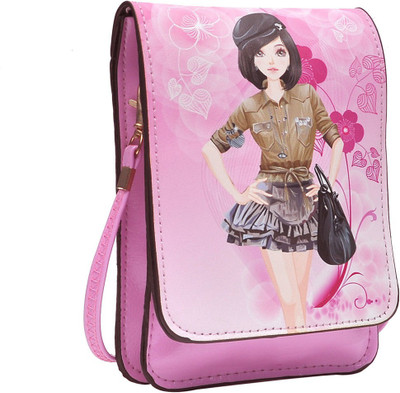 

Hawai Girls Casual Purple PU Sling Bag