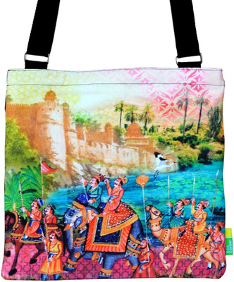 

Eco Corner Women Casual Pink Cotton Sling Bag