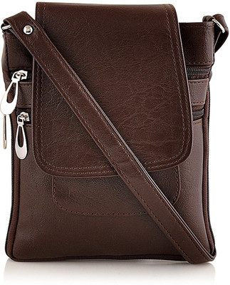 

Uno Covers Girls Casual Brown PU Sling Bag