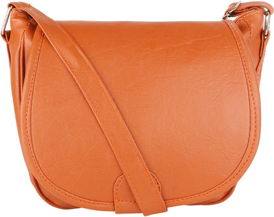 

Emblazon Women Casual Orange PU Sling Bag