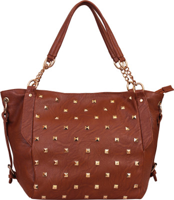 

Lychee Bags Women Casual Brown PU Satchel
