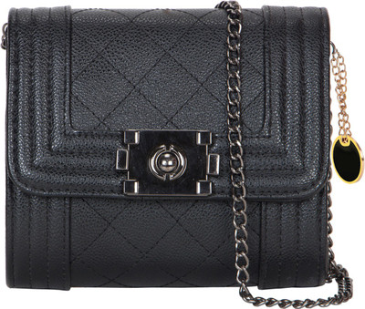 

Crawler Girls Evening/Party Black Leatherette Sling Bag