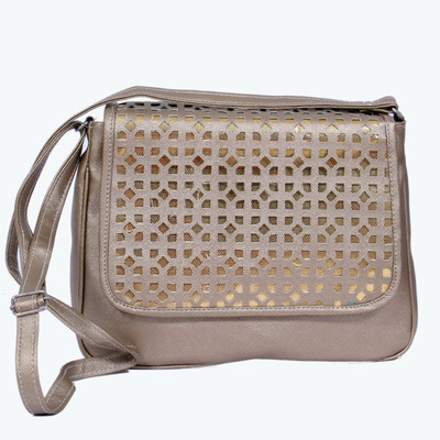 

Zasmina Girls Casual Silver PU Sling Bag