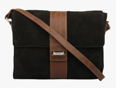 

Paradigm Design Lab Women Casual Black Genuine Leather Sling Bag