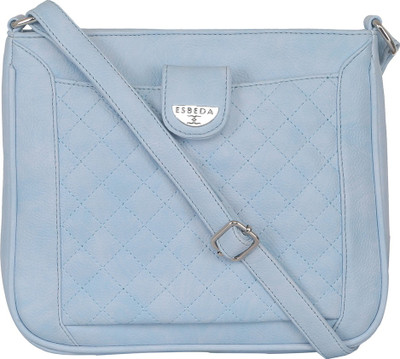 

Esbeda Women Casual Blue Leatherette Sling Bag