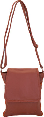 

Balaji Women Casual Brown PU Shoulder Bag
