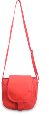 

NFI Women Casual Red Leatherette Sling Bag