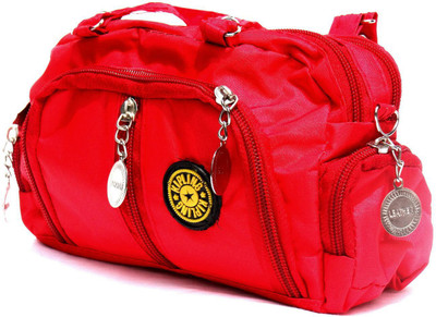 

Chaklu Paklu Girls Casual Red PU Sling Bag