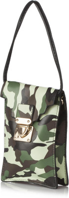 

Stylehoops Men & Women Casual Green PU Sling Bag