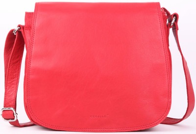 

Cecille Women Casual Red Genuine Leather Sling Bag