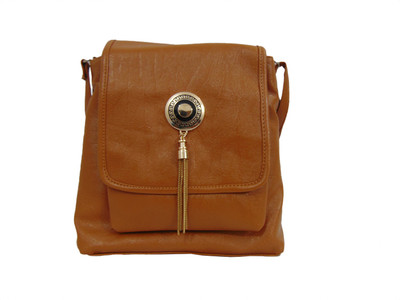 

Estoss Women Casual Brown PU Sling Bag