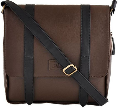 

Yelloe Women Brown PU Sling Bag