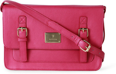 

Van Heusen Women Pink Genuine Leather Sling Bag