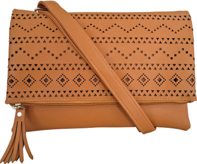 

Toteteca Women Casual Tan PU Sling Bag