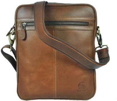 

Delphi Boys Casual Brown Genuine Leather Sling Bag
