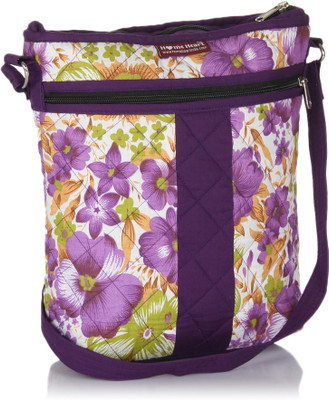 

Home Heart Women Casual Multicolor Cotton Sling Bag