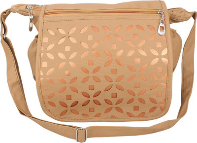 

Lovbird Women Casual Tan PU Sling Bag