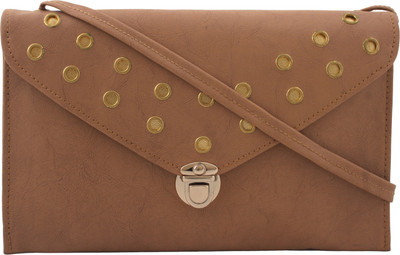 

MTE Girls Casual Beige Leatherette Sling Bag