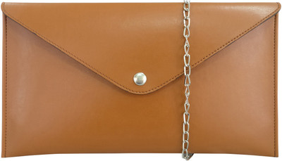 

Toteteca Women Evening/Party Tan PU Sling Bag