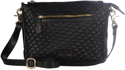 

Justanned Women Casual Black Genuine Leather Sling Bag