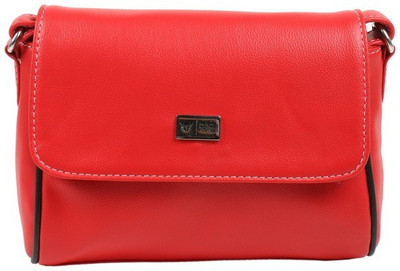 

Beau Design Women Red PU Sling Bag