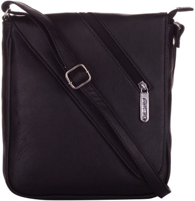 

Cuddle Women Casual Black PU Sling Bag