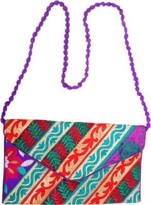 

Craftsman Enterprises Girls Casual Multicolor Cotton Sling Bag
