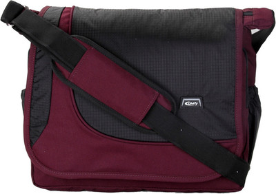 

Comfy Men Casual Purple, Black Nylon Sling Bag, Black;purple