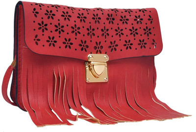 

Hawai Women Evening/Party Red PU Sling Bag
