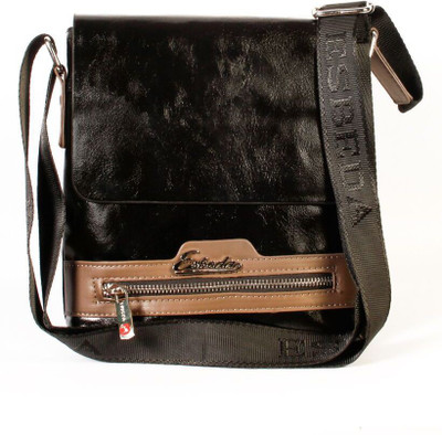 

Esbeda Men Formal Black PU Sling Bag