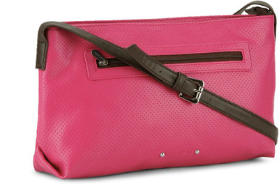 

Caprese Women Casual Pink, Brown Sling Bag, Brown;pink