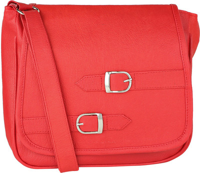 

Ritupal Collection Women Casual Red PU Sling Bag