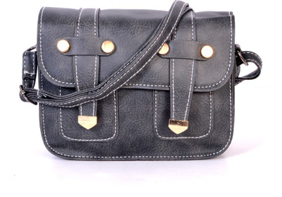 

Bags Craze Women Casual Grey PU Sling Bag