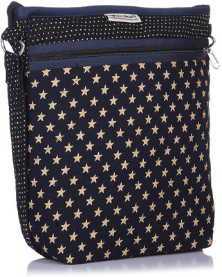

Home Heart Women Casual Blue Cotton Sling Bag