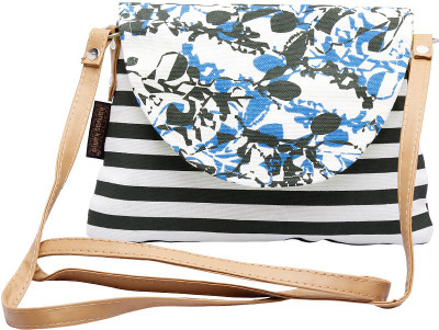 

Kanvas Katha Women Casual White Cotton Sling Bag