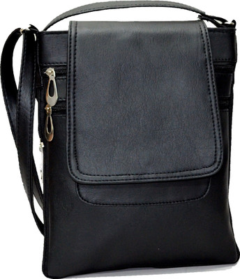 

Utsukushii Women Casual Black PU Sling Bag