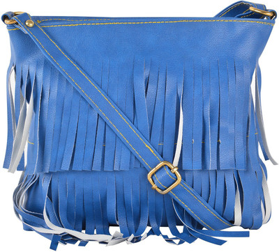 

SWARIO Women Evening/Party Blue PU Sling Bag
