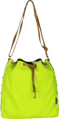 

Kanvas Katha Women Casual Green Canvas Sling Bag