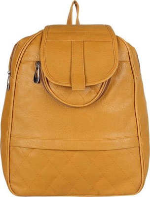 

BABERWAL ENTERPRISES Girls Casual Yellow Leatherette Shoulder Bag