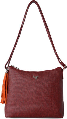 

Baggit Women Casual Red PU Sling Bag