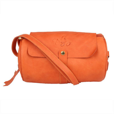 

pingooz Women Formal Orange Genuine Leather Shoulder Bag