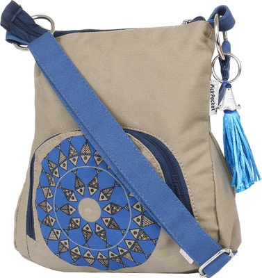 

Pickpocket Women Casual Grey Canvas Sling Bag
