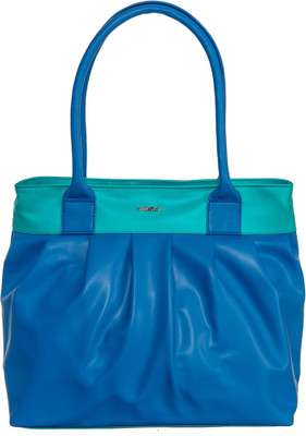 

Lady World Women Casual Blue PU Shoulder Bag