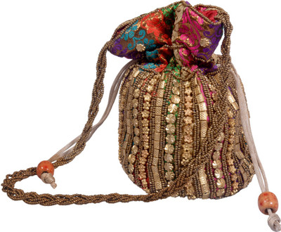 

Shopolics Girls Casual Multicolor Cotton Shoulder Bag