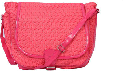 

Gurnoor Women Casual Pink PU Sling Bag