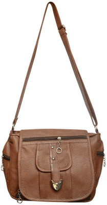 

MOOI-ZAK Women Casual Brown PU Sling Bag