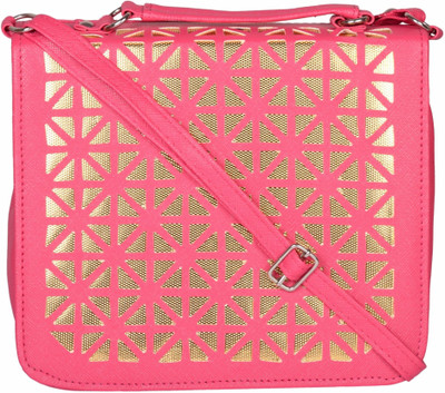 

Cuddle Women Casual Pink PU Sling Bag
