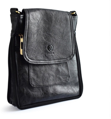 

Ochre Girls Casual Black Leatherette Sling Bag