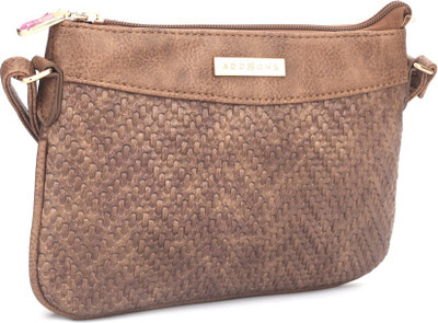 Addons Women Casual Brown PU Sling Bag